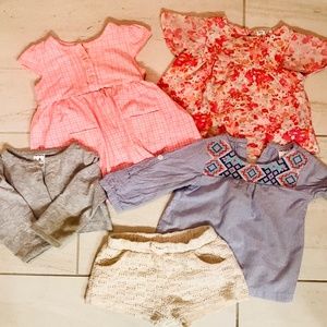 spring lot, zara, carters, eyelet short